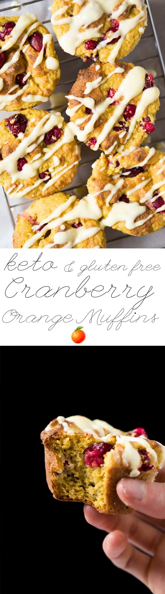 Gluten Free & Keto Cranberry Orange Muffins 🍊 Suuuper Tender & Moist #ketomuffins #lowcarbmuffins