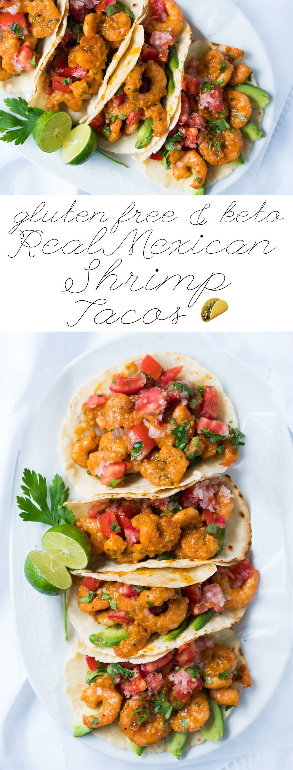 Keto & Gluten Free Real Mexican Shrimp Tacos 🌮 3g net carbs per taco! 