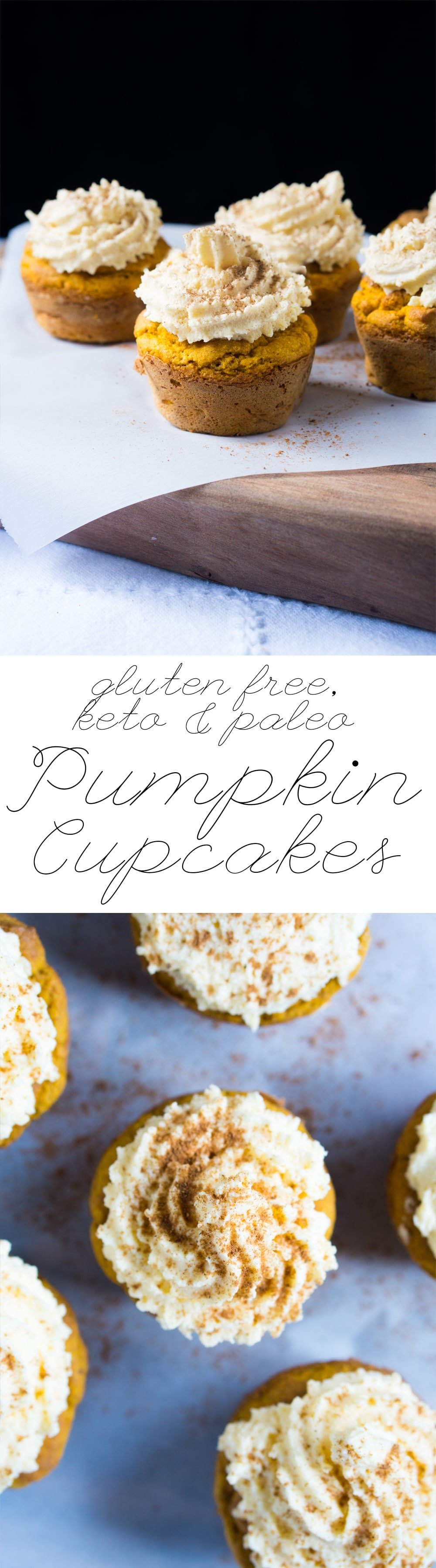 Gluten Free, Paleo & Keto Pumpkin Cupcakes 🎃