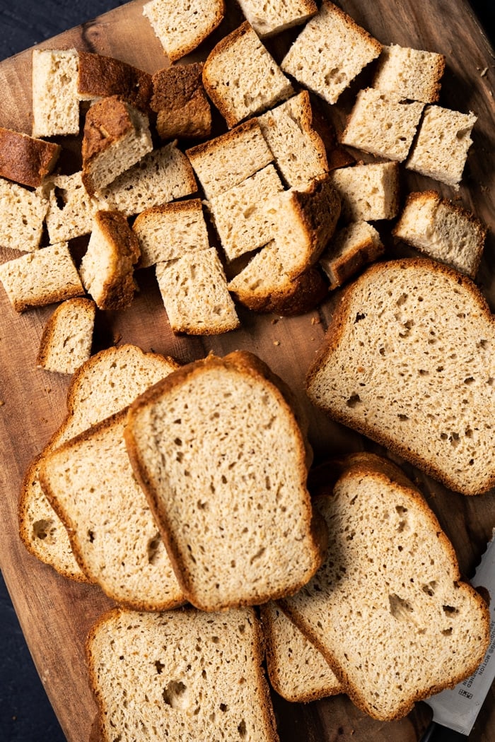 Freshly sliced grain free & Keto Bread