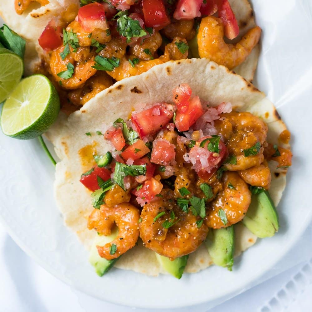 Keto & Gluten Free Real Mexican Shrimp Tacos 🌮 3g net carbs per taco!