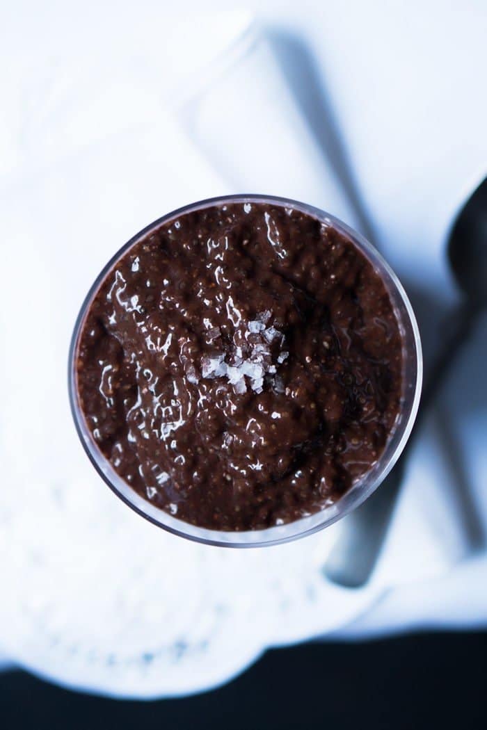Keto Chocolate Peppermint Chia Pudding 🍃#ketopudding #ketochocolate