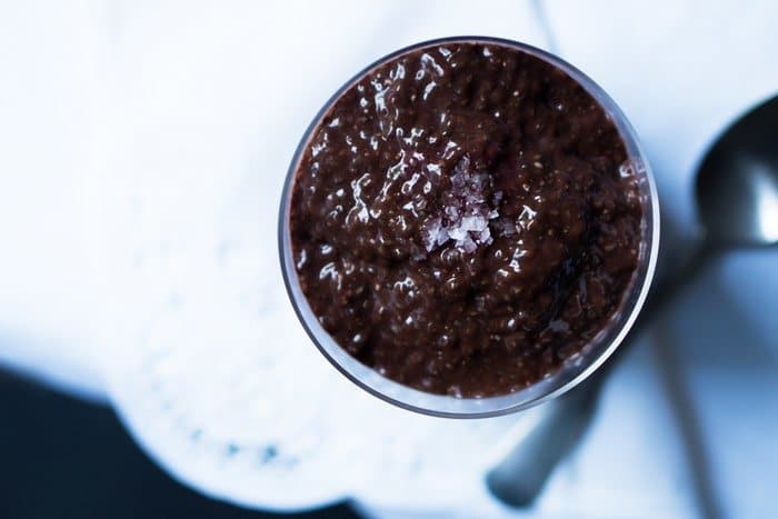 Keto Chocolate Peppermint Chia Pudding 🍃 #ketopudding #ketochocolate