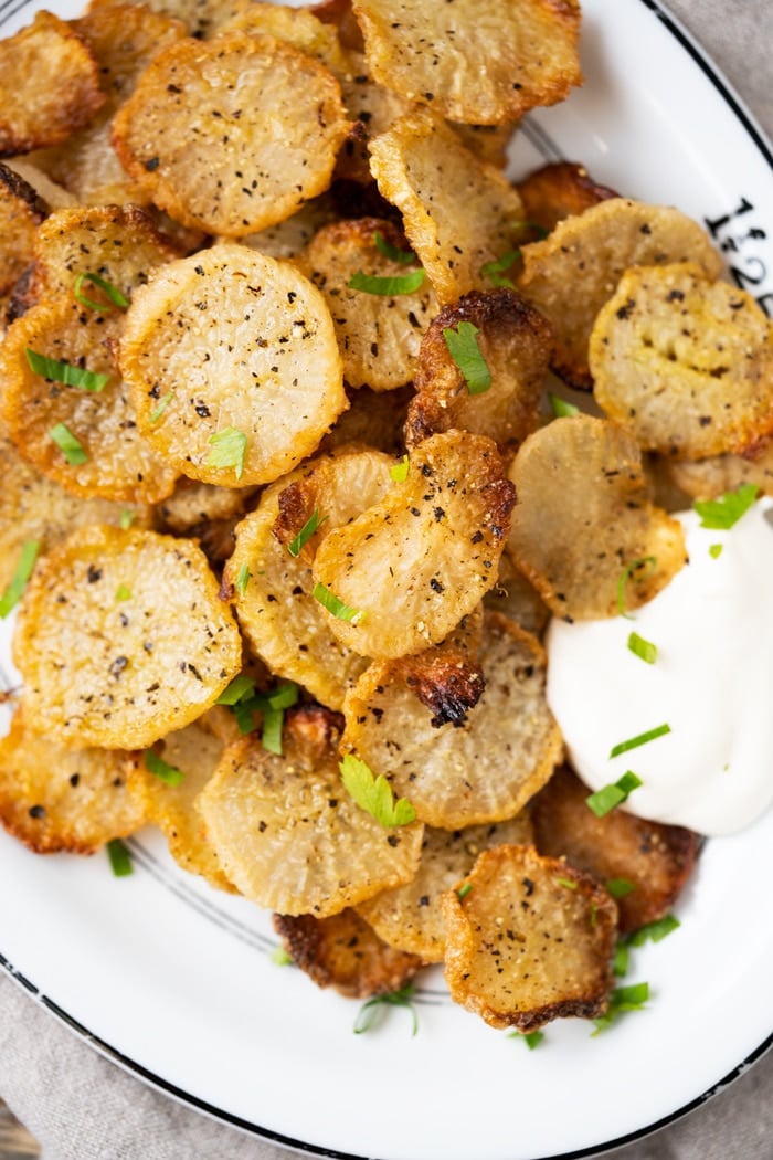 Low carb & eto faux-tatoes with sour cream