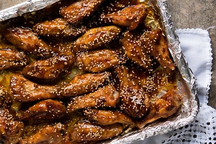Paleo, Low Carb & Keto Sesame Chicken Wings 🍯 Sticky & easy! #keto #paleo #healthyrecipes #lowcarb
