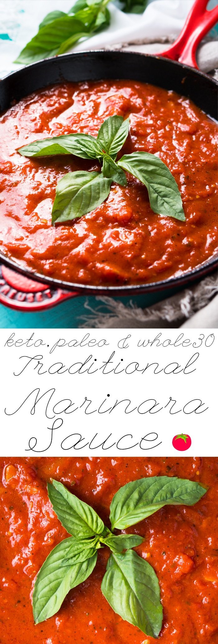 Paleo, Whole30 & Keto Marinara Sauce 🍅 #ketomarinara #marinarasauce #whole30